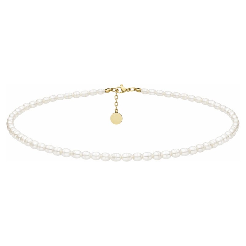 Manoki Perlový choker náhrdelník Emilie Gold - chirurgická ocel, 115486067