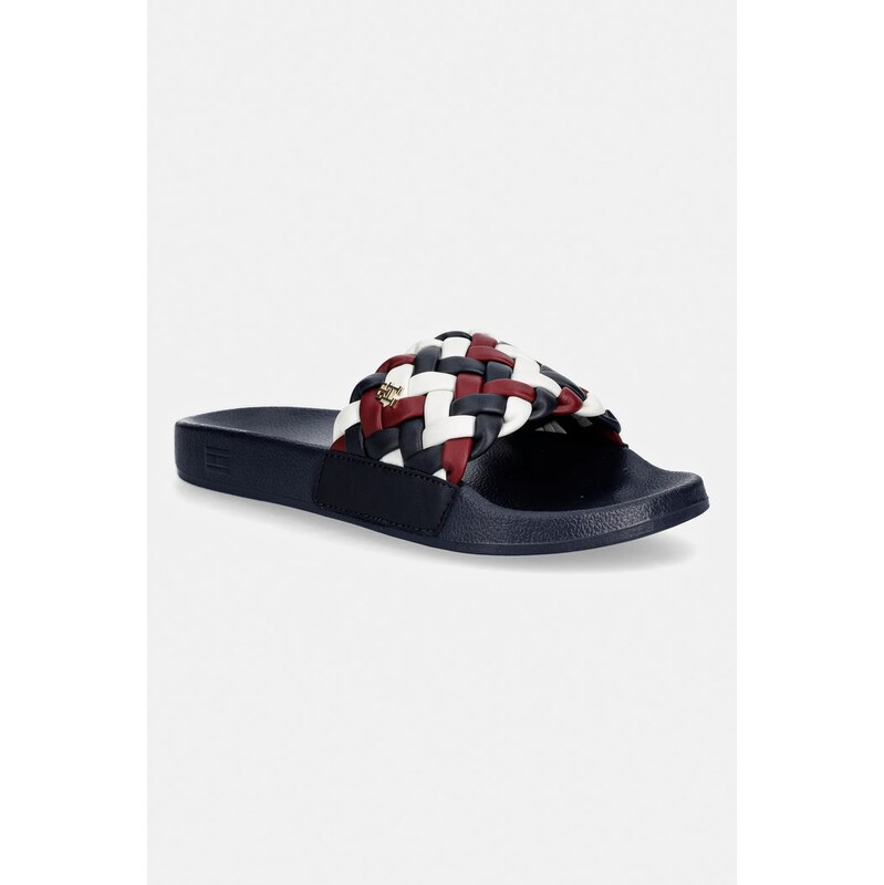 Pantofle Tommy Hilfiger TH CORNROW POOL SLIDE 112512704