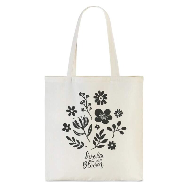 Dámská textilní taška Květiny - Punta Trendy Shopper 10510-2001 | 112513255