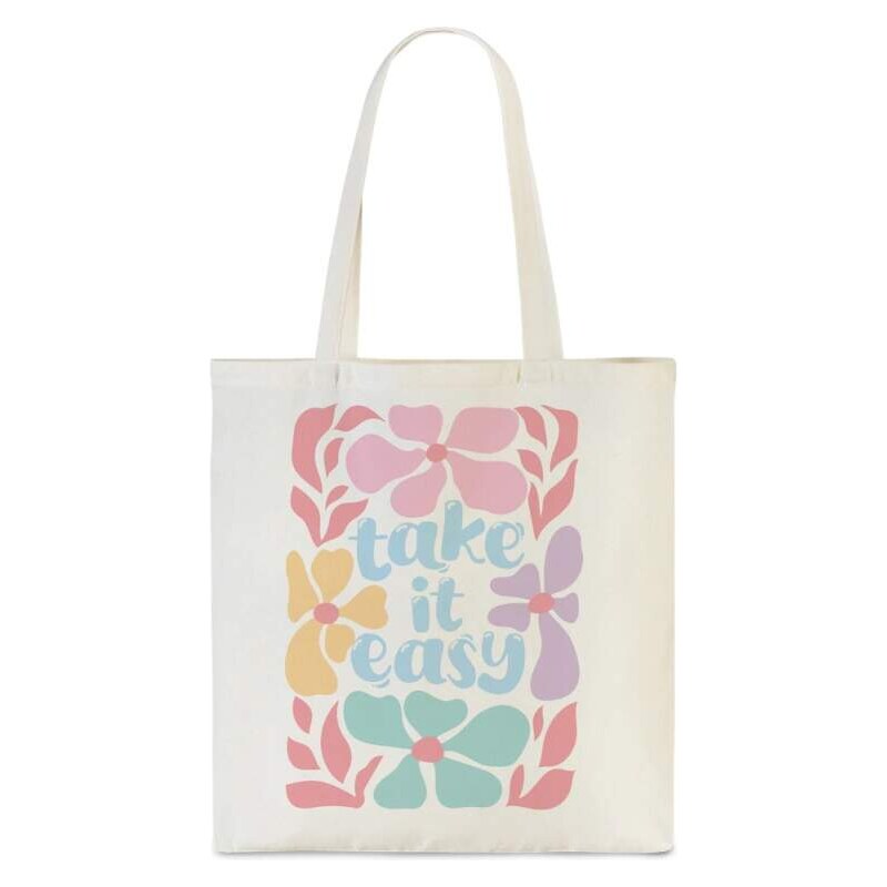 Dámská textilní taška Barevné květy - Punta Trendy Shopper 10510-2004 112513248
