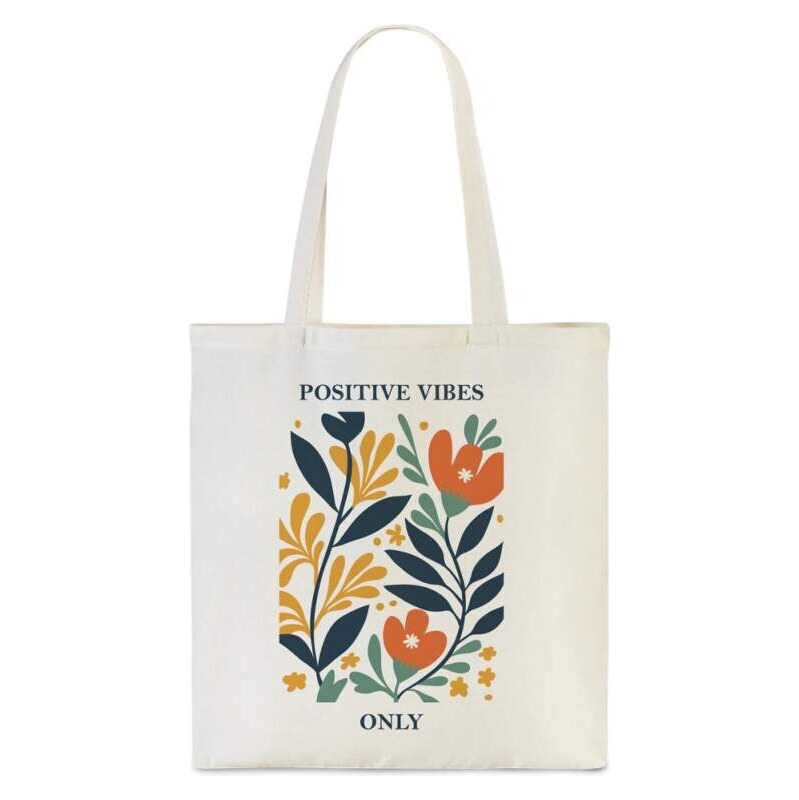 Dámská textilní taška Positive Vibes - Punta Trendy Shopper 10510-2024 112513250