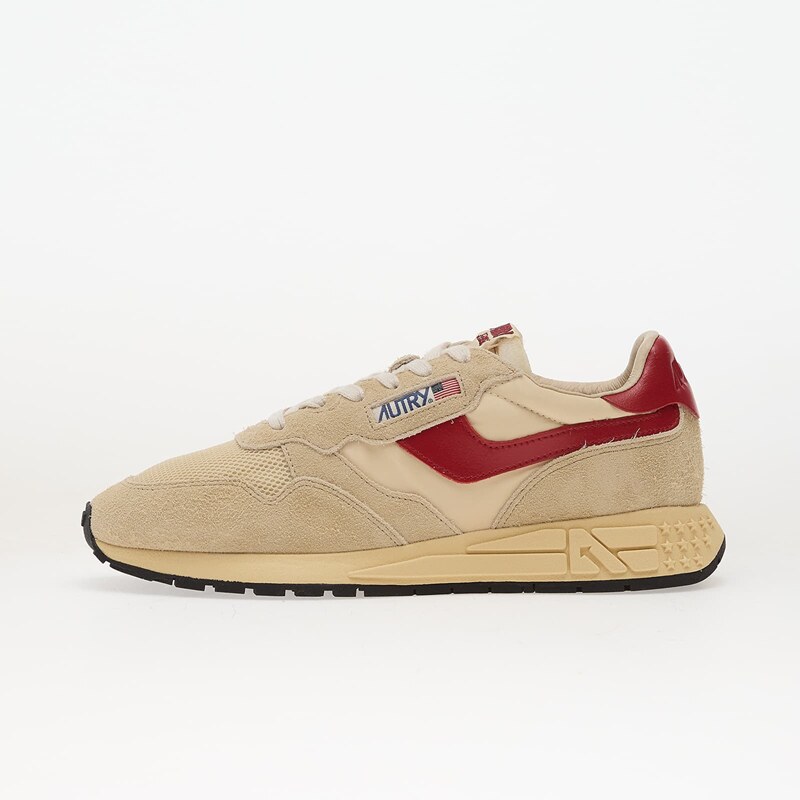 Autry Reelwind Low Man Suede/ Net Ecru/ Red 112518460