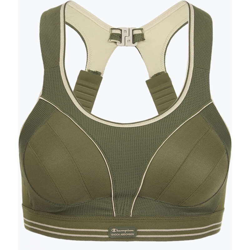 Sportovní podprsenka Shock Absorber Ultimate Run Bra khaki