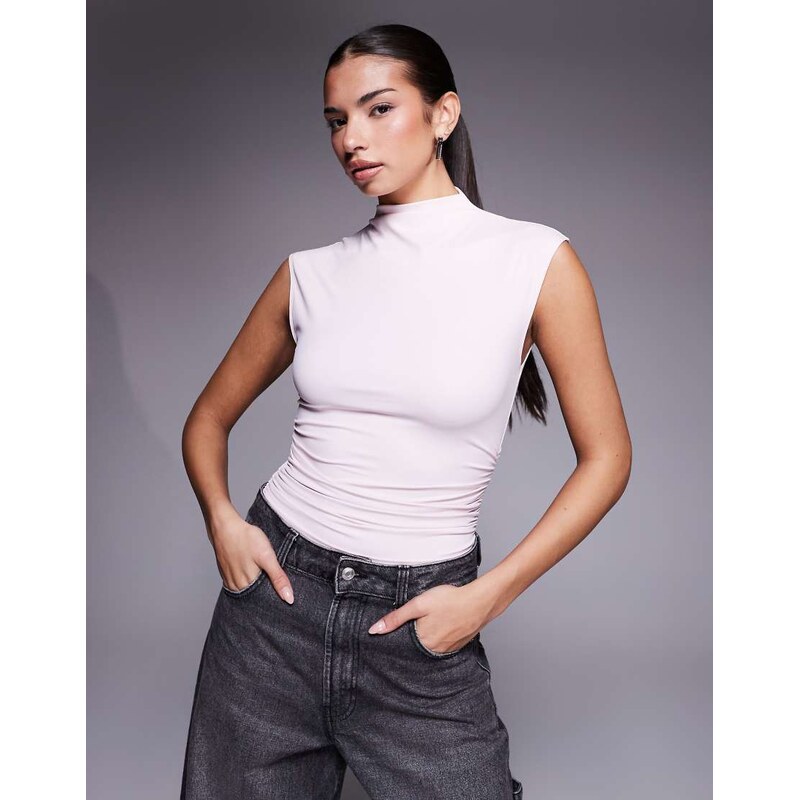 Good American weightless sculpting sleeveless high neck bodysuit in 112521838