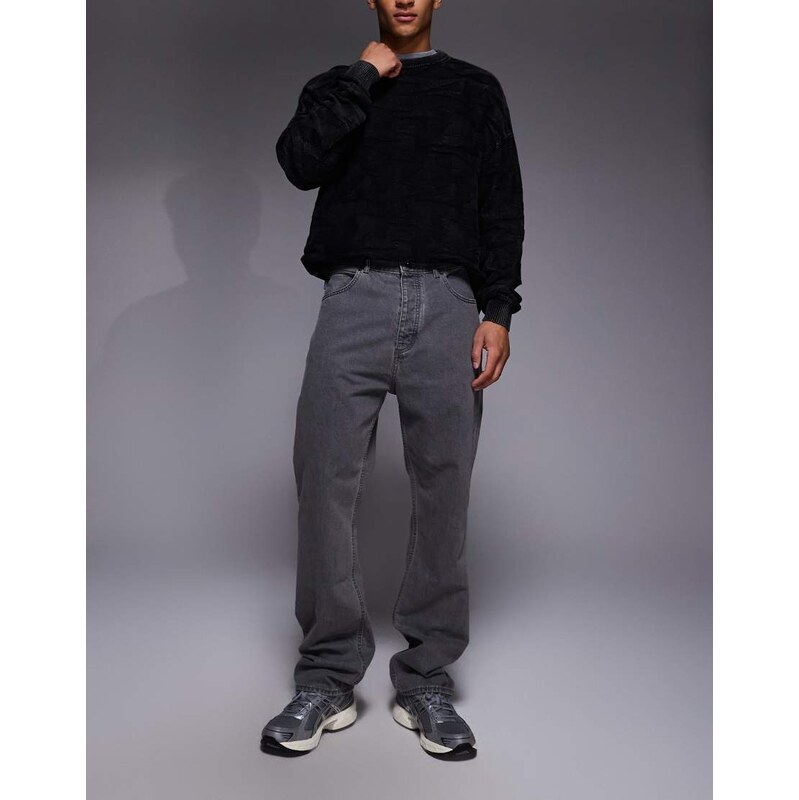 HUGO BLUE Nate regular fit denim jeans in grey