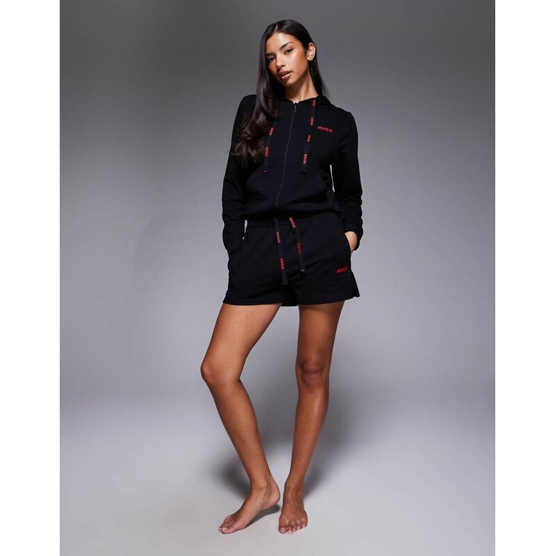 Hugo Red ID co-ord short pants in black 112521935