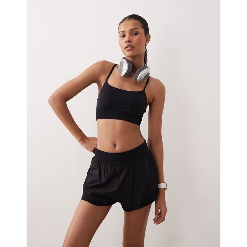 Sweaty Betty Spirit Restored Seamless Yoga Bra in black