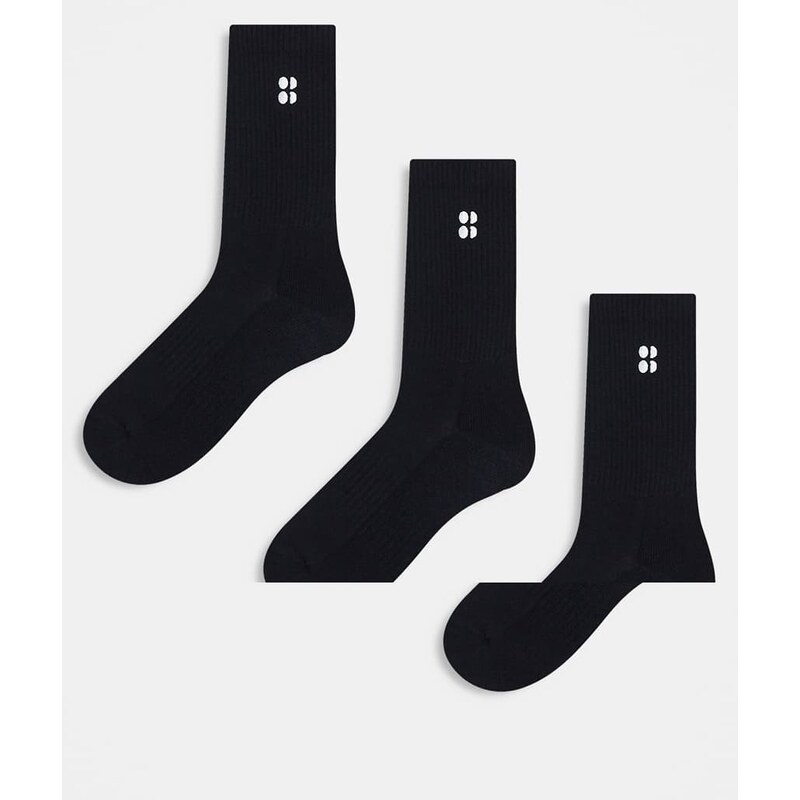 Sweaty Betty Essentials 3 pack socks in black