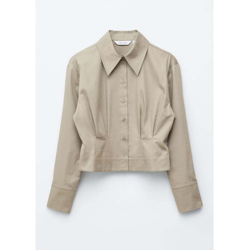 H&M - Košiles úzkými rukávy - béžová 112521627