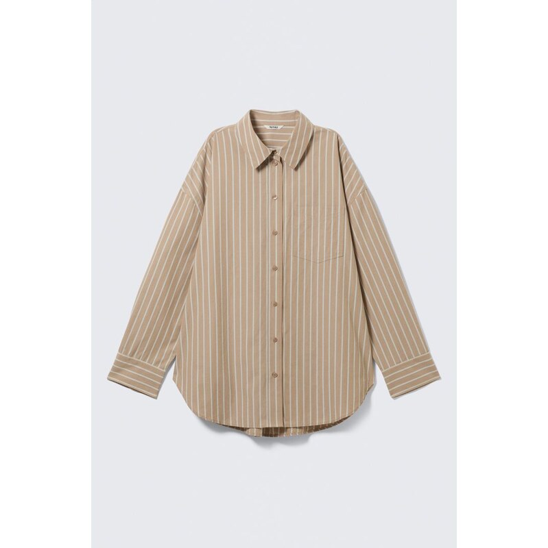 H&M - Nadměrná košiles dlouhým rukávem - béžová 112521666