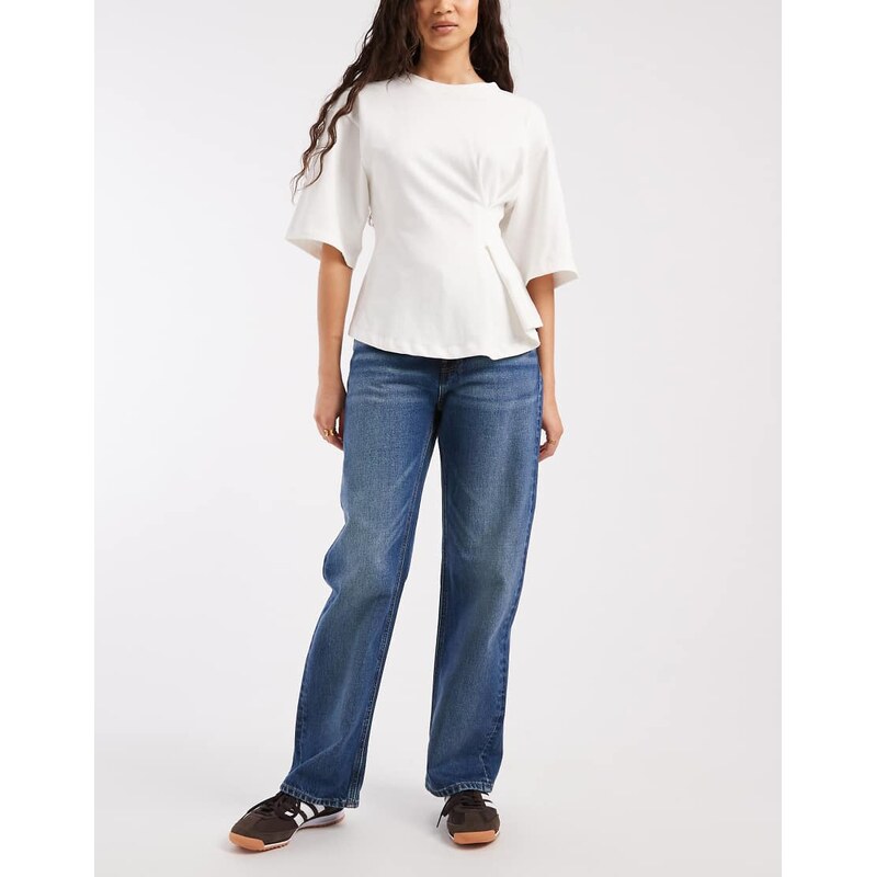 Calvin Klein Jeans 90s signature jeans in tinted mid blue
