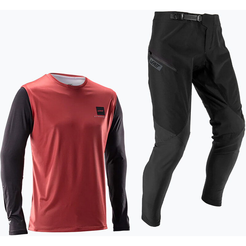 Pánský cyklistický komplet Leatt Ride Kit MTB 1.0 dusty red