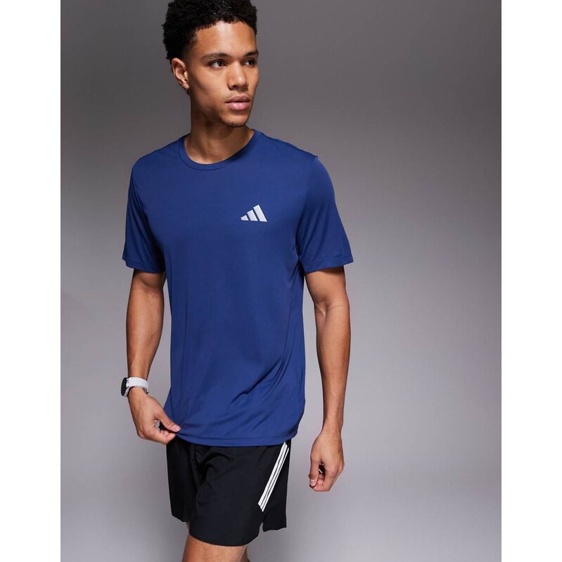 adidas performance adidas Running Essentials t-shirt in navy