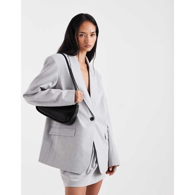 ASOS DESIGN tailored oversized blazer co-ord in grey 112815464