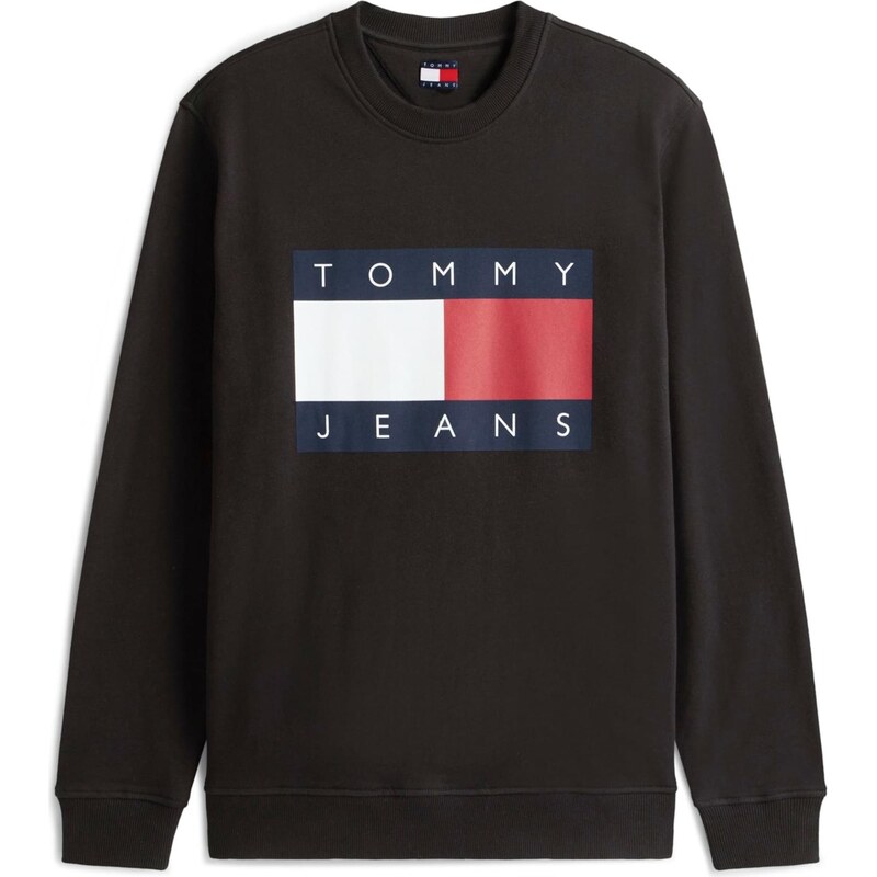 Tommy Jeans Mikina námořnická modř / červená / bílá