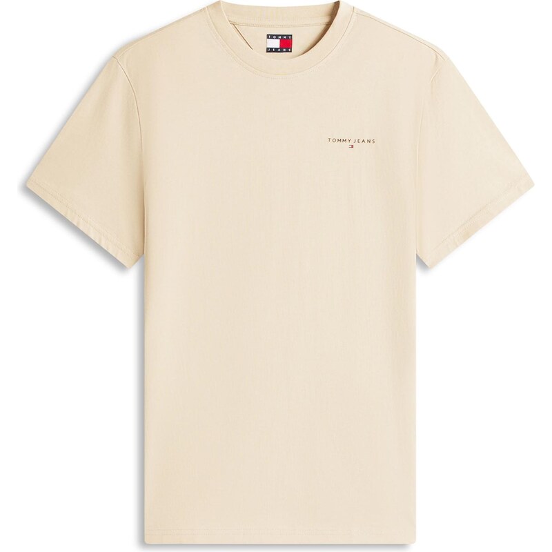 Tommy Jeans Tričko světle béžová