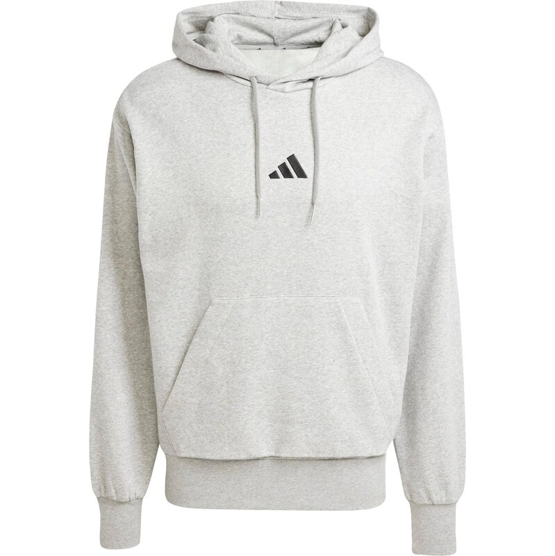 ADIDAS SPORTSWEAR Sportovní mikina 'Essentials' šedý melír / černá