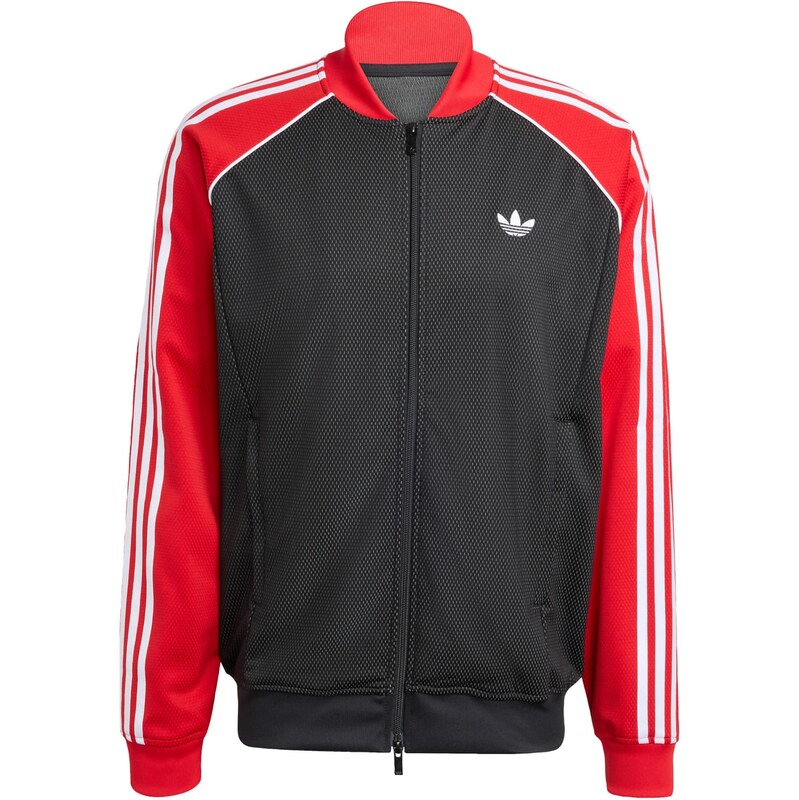 ADIDAS ORIGINALS Přechodná bunda červená / černá / bílá