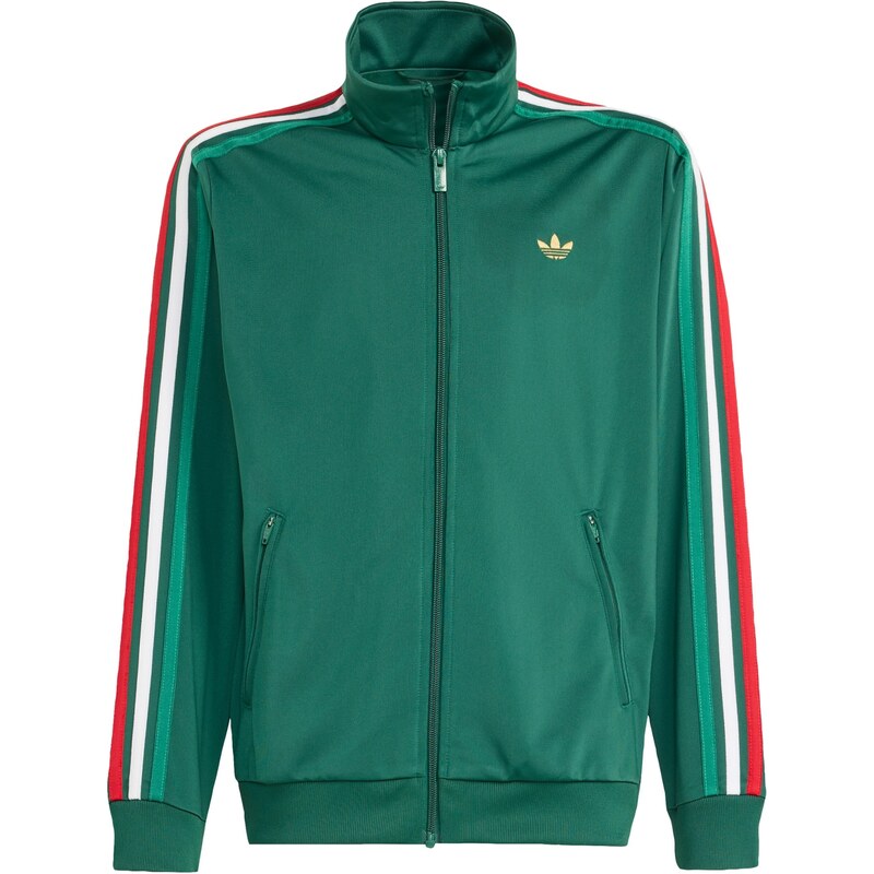 ADIDAS ORIGINALS Mikina Firebird smaragdová / červená / bílá