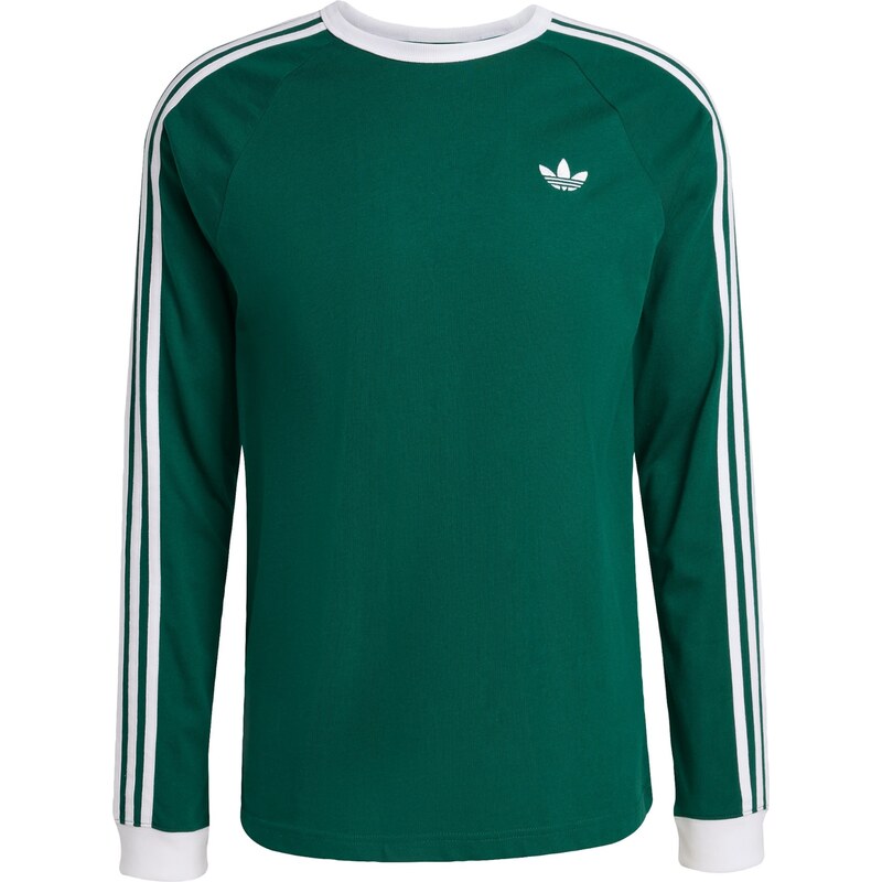 ADIDAS ORIGINALS Tričko 3-STRIPES LONGSLEEVE jedle / bílá