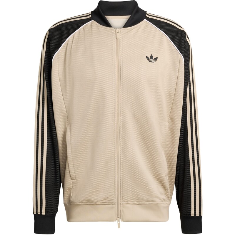 ADIDAS ORIGINALS Přechodná bunda béžová / černá / barva bílé vlny