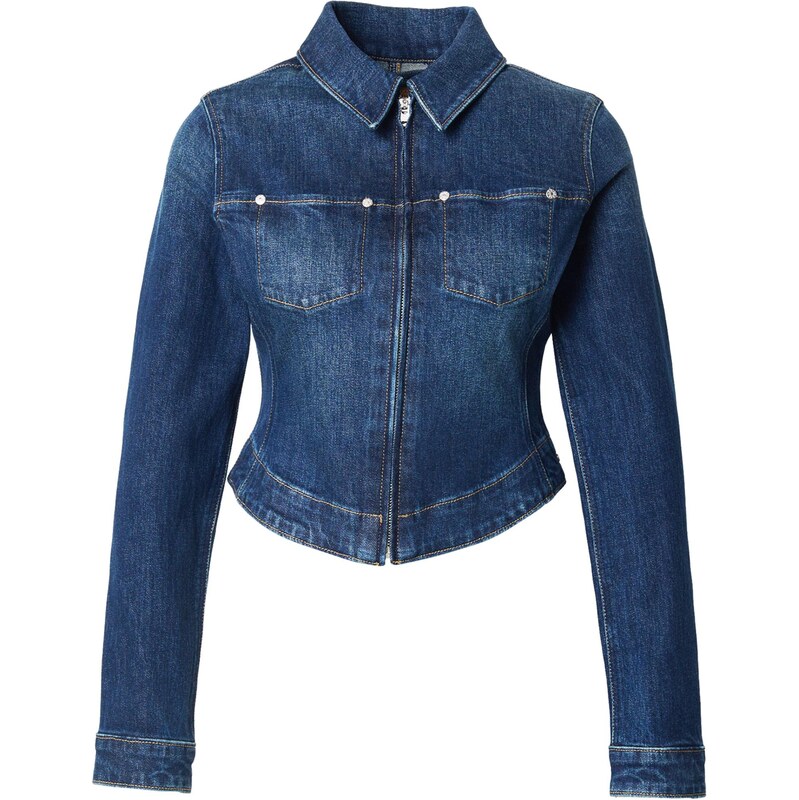 LEVIS  Přechodná bunda Y2K Stretch Fitted Trucker Jacket modrá