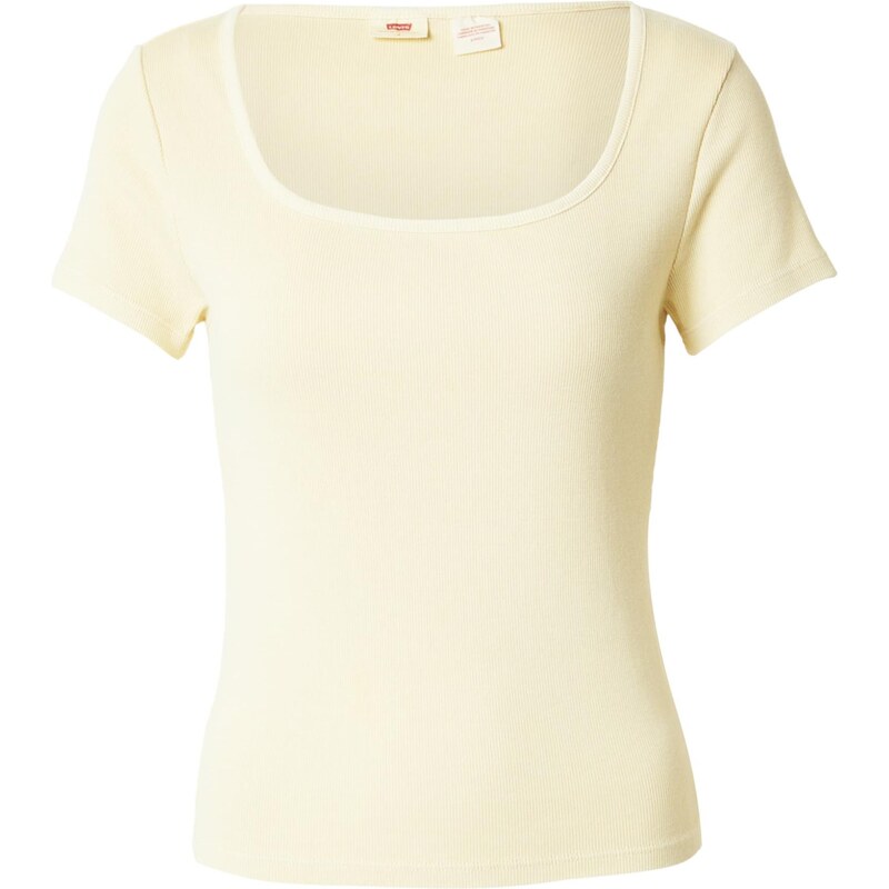 LEVIS  Tričko Essential Square Neck Tee pastelově žlutá