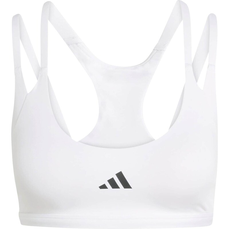 ADIDAS PERFORMANCE Sportovní podprsenka černá / bílá