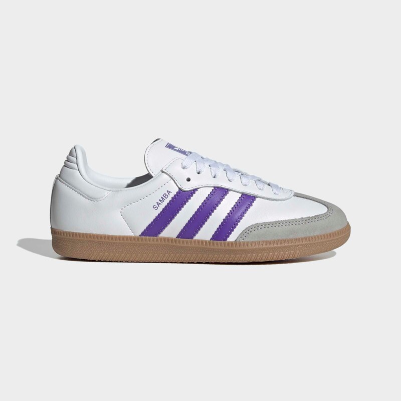 ADIDAS ORIGINALS Tenisky SAMBA šedá / fialová / bílá