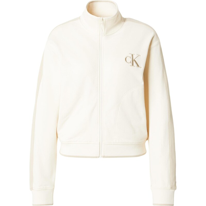 Calvin Klein Jeans Přechodná bunda TERRY bílá 112529566