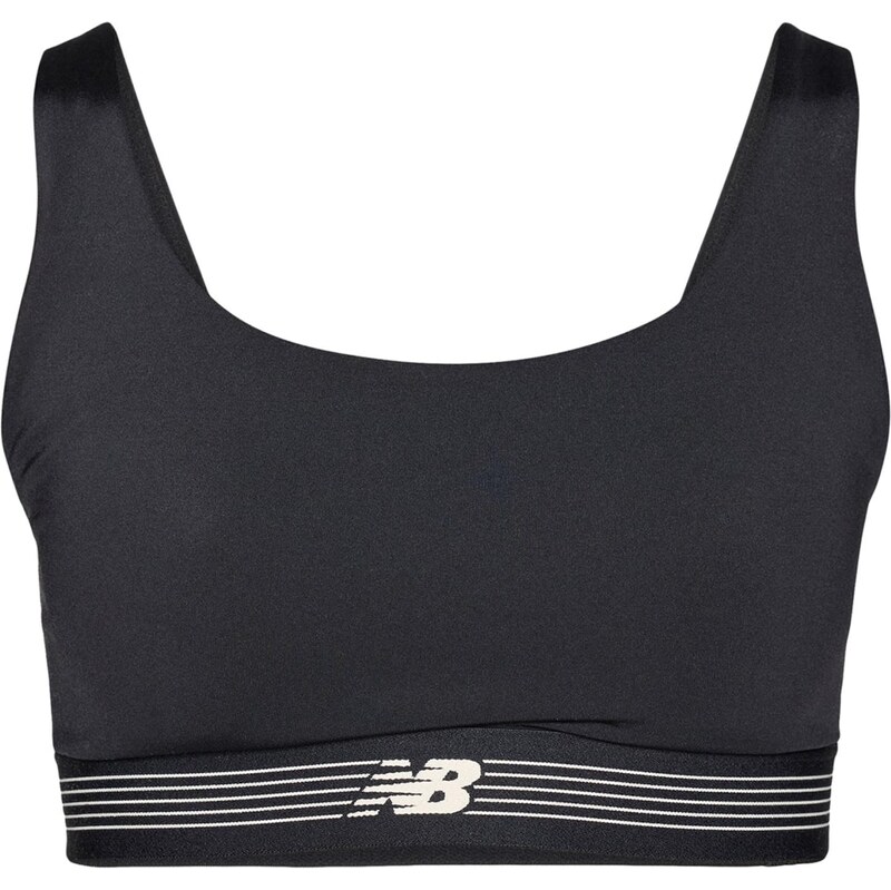 new balance Sportovní podprsenka černá / bílá