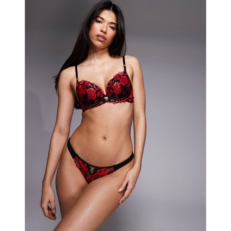 Ann Summers Endless Attraction thong in red/black 112531294