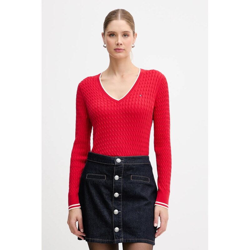 Tommy Hilfiger Bavlněný svetr Tommy Hilfiger