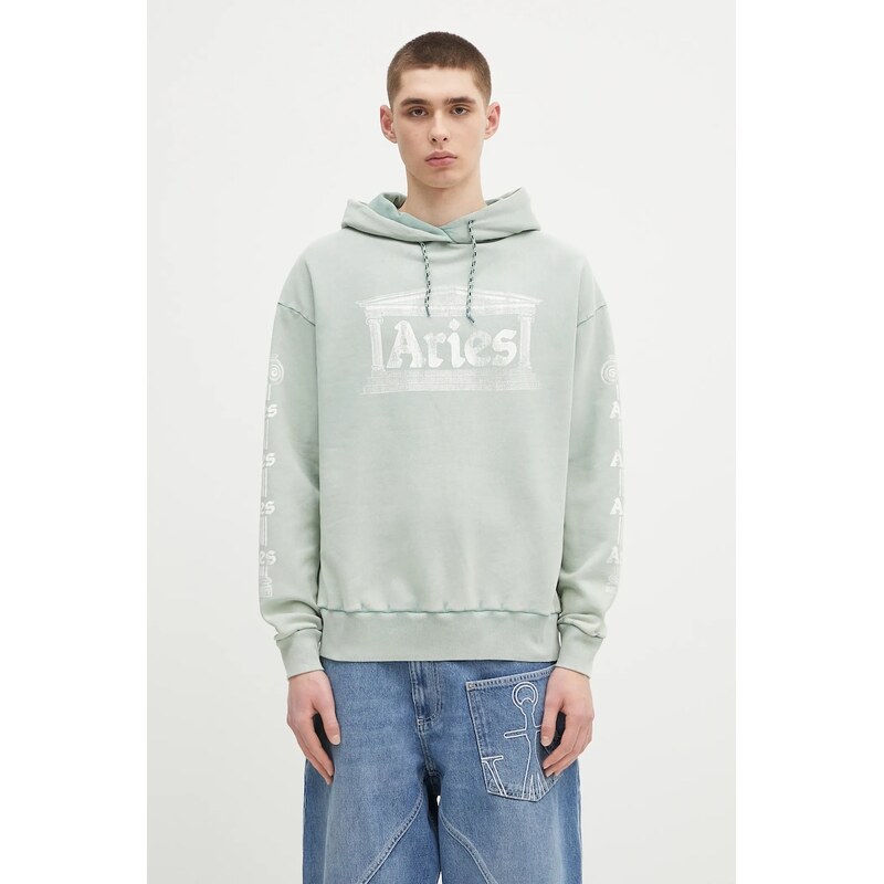 Aries Bavlněná mikina Aries Aged Ancient Column Hoodie