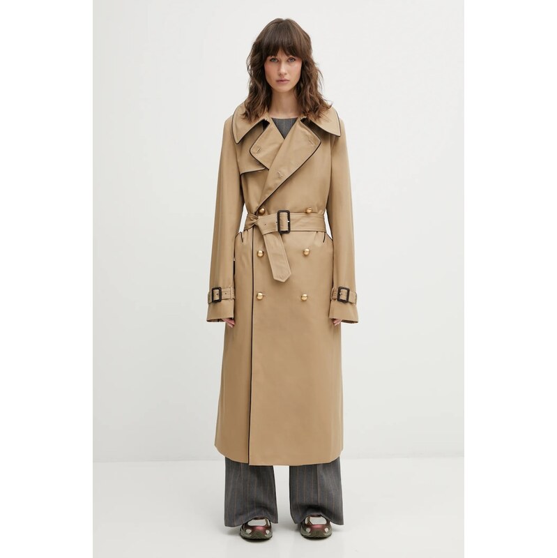 Bavlněný kabát Wales Bonner Gates Crombie Coat 112541263