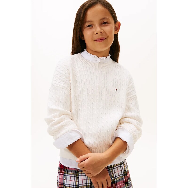Tommy Hilfiger Dětský bavlněný svetr Tommy Hilfiger