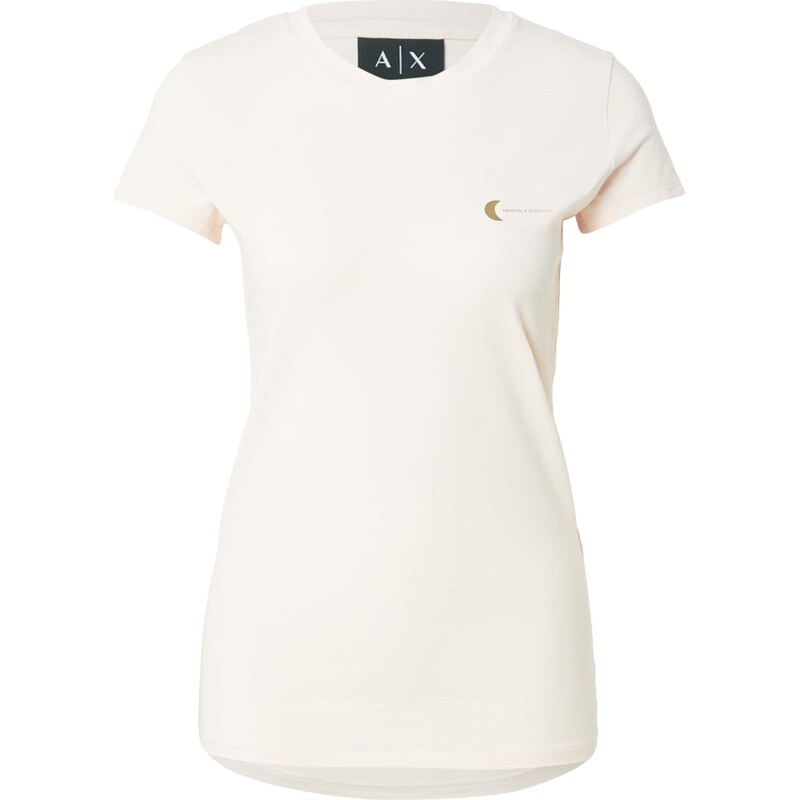 ARMANI EXCHANGE Tričko zlatá / pastelově růžová