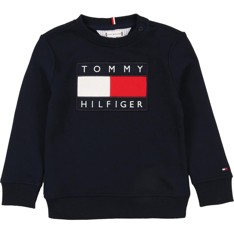TOMMY HILFIGER Mikina Heritage marine modrá / červená / bílá