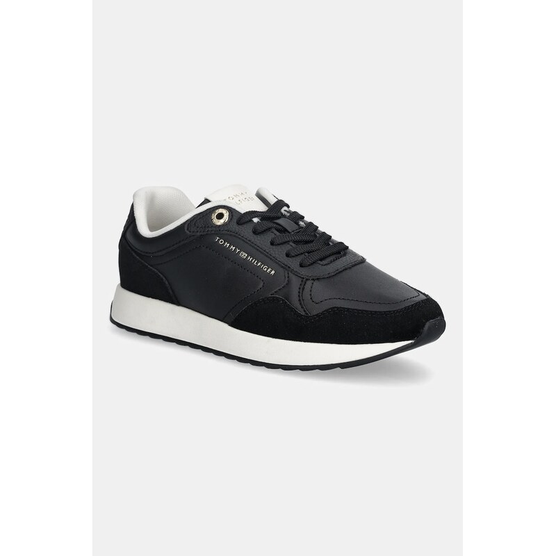 Kožené tenisky Tommy Hilfiger MONOGRAM MIX MATERIAL RUNNER