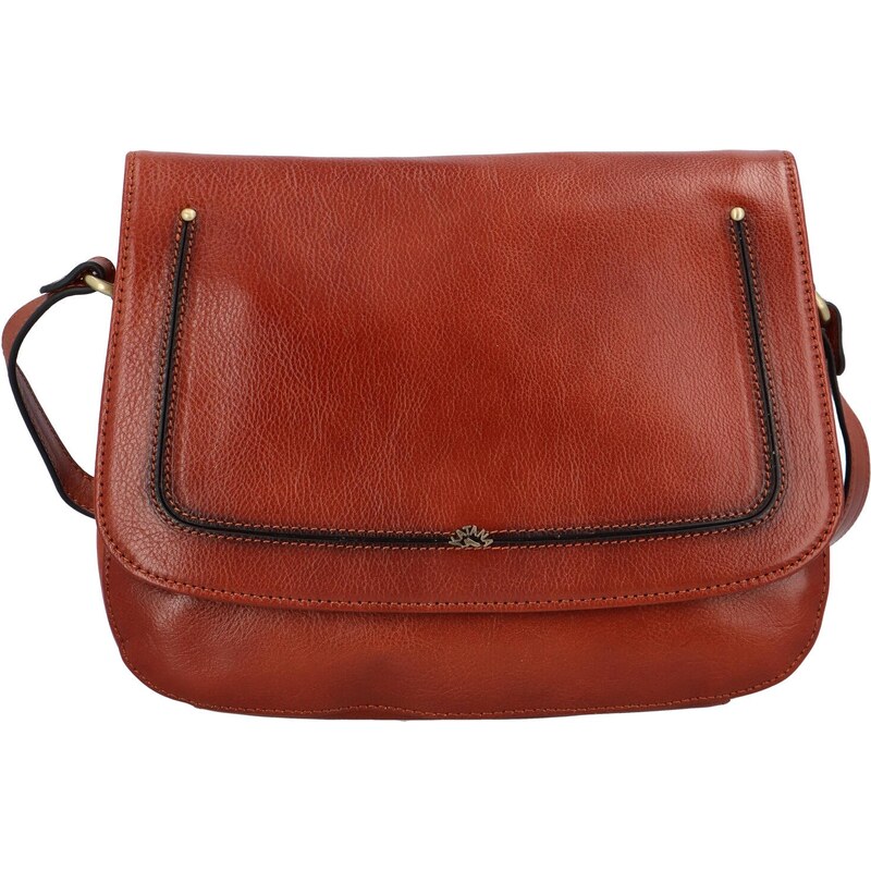 Dámská kožená crossbody kabelka hnědá - Katana Versa hnědá 63987893