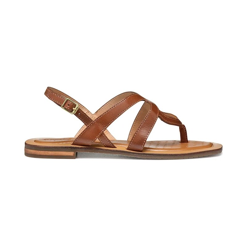 Geox Kožené sandály Geox D SOZY QC C