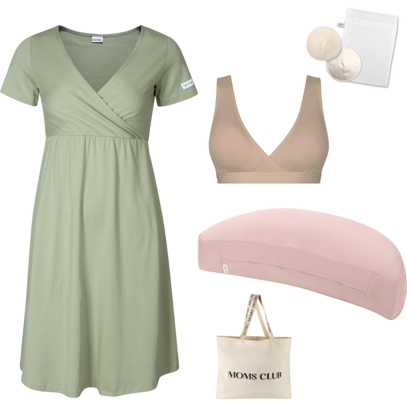 Moniel Sada pro pohodlné začátky kojení Olive & Pastel růžová s 112540241
