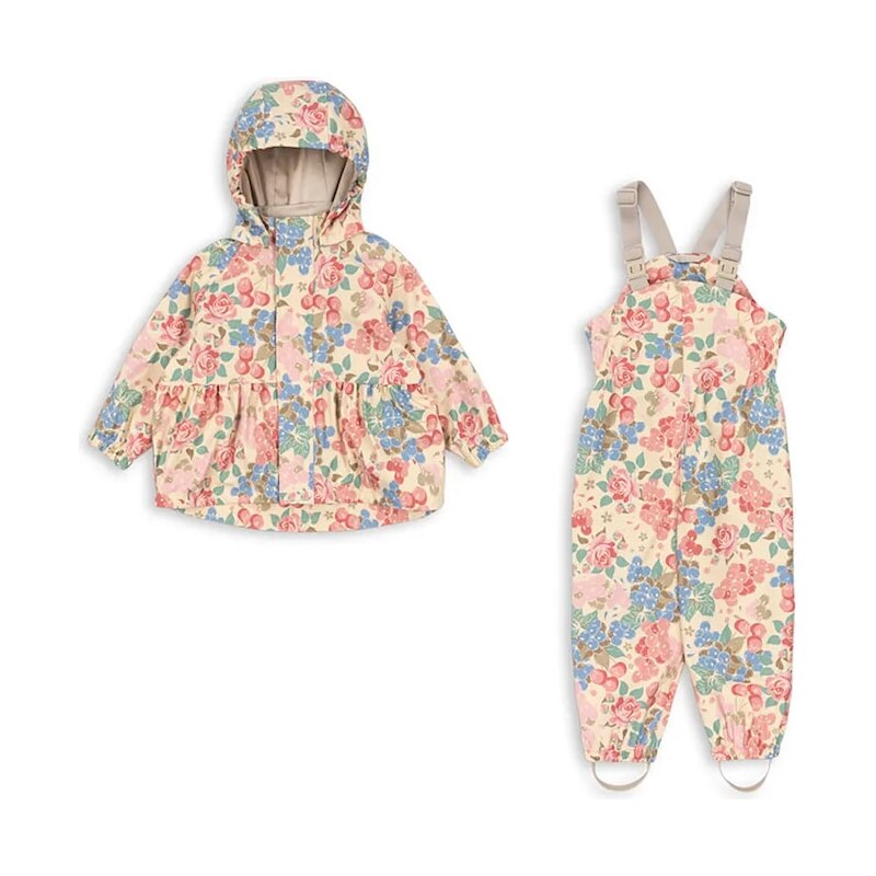 Dětské kalhoty a bunda Konges Sløjd RAINY PALME SET GIRL 112419833