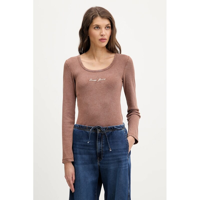 Tričko s dlouhým rukávem Guess Jeans 111119198