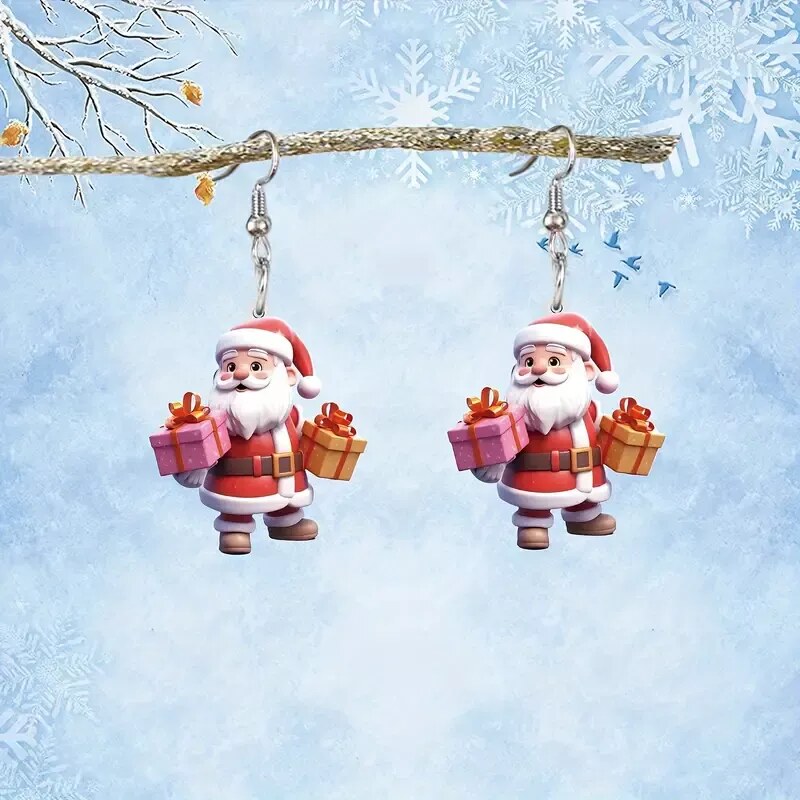 dovoz Náušnice Santa s dárkem 111129810