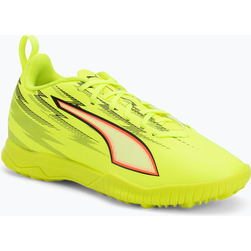 Dětské kopačky PUMA Ultra 6 Play TT Jr yellow alert/puma black