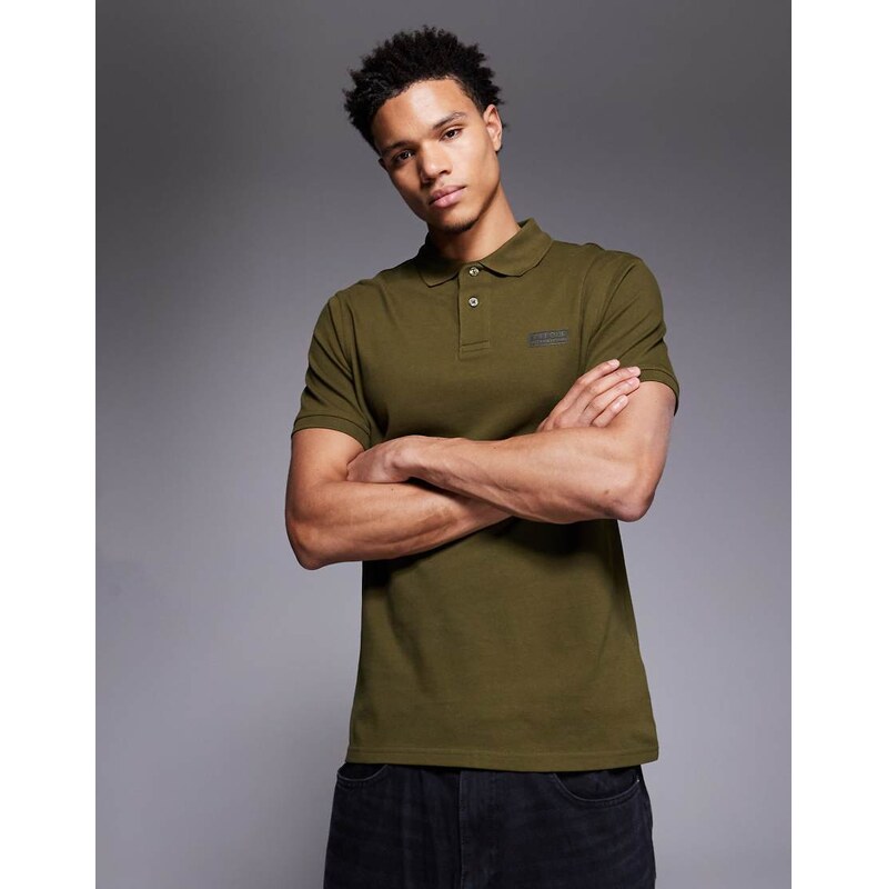 Barbour International essential polo shirt in light sage-Green 112543990