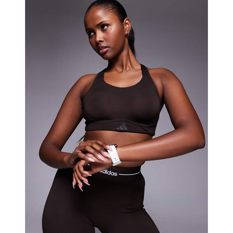 adidas performance adidas Training Optime high support sports bra in 112544070