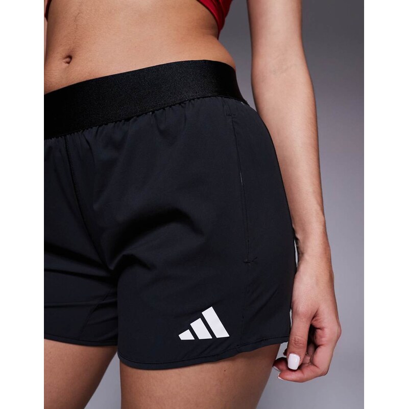 adidas performance adidas Running flex pacer shorts in black