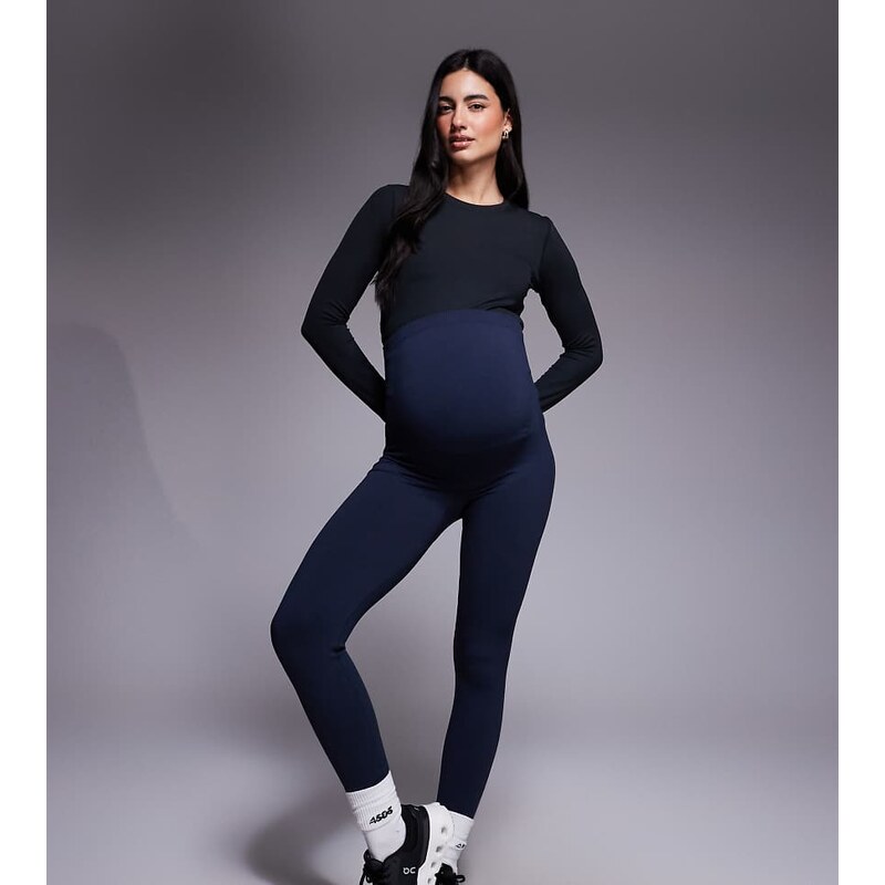 4505 Maternity sculpting seamless high waist gym legging in indigo 112670708